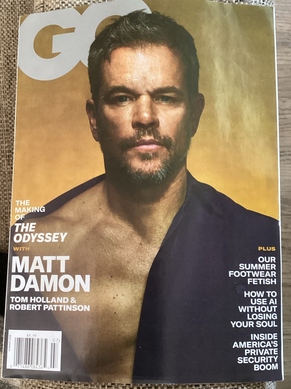 GQ featuring Matt Damon